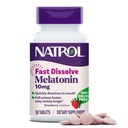 Natrolの速い分解のMelatonin 10のmgの大人のための睡眠サポート