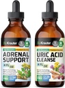 BIO KRAUTER Adrenal Support Tincture 4 Fl. Oz. & Uric 酸サポート Tincture 4 Fl. Oz.