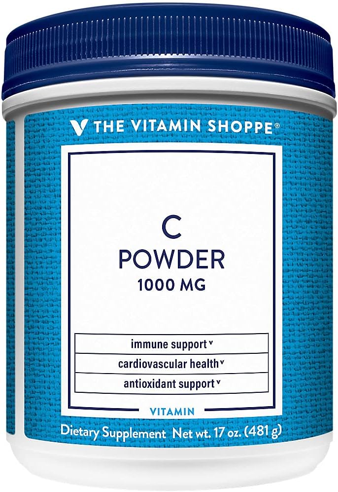 ビタミンのshoppeのビタミンCの粉1,000MG、免疫および心血管の健康を支える酸化防止(17のOuncesの粉)