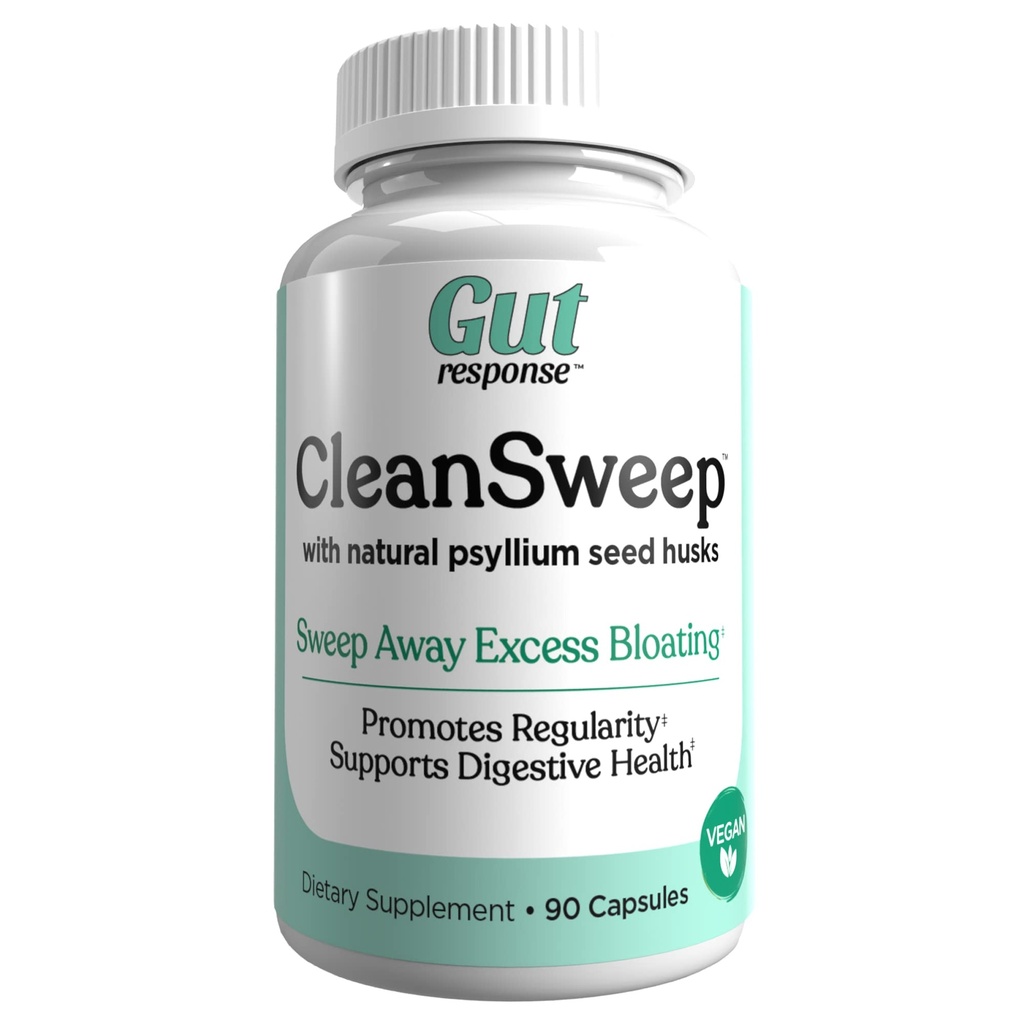 CleanSweepカプセル, 健康な腸の動きをサポート, 消化の健康サポート, 正規性を促進します。, 天然のPsyllium種子殻, 毎日の繊維のサプリメント, 90 カプセル, 90 サービング