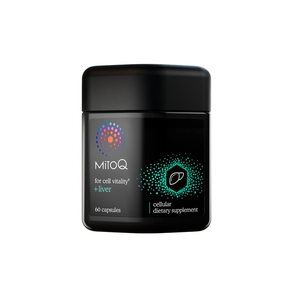 MitoQ +Liver Premium CoQ10 酸化防止剤 - Mitoquinol Mesylate、Choline、ミルクのこの薬、Selenium - Metabolism、肝臓の健康、ボディの自然な解毒及び細胞の死亡率(60カプセル)を支えます