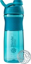 BlenderBottle SportMixer シェーカー ボトル パーフェクト のために プロテインシェイクスアンドプレワークアウト, 28-Ounce, Teal