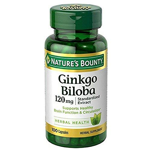 Nature's Bounty Ginkgo Biloba 120mg、100カプセル(2パック)