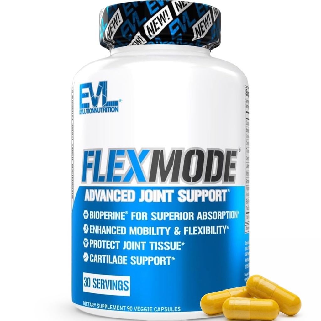 Evlutionの高吸収の共同サポート補足のFLEXMODEの接合箇所の補足GlucosamineのコンドロイチンMSMのボスウェリアおよびHyaluronicの酸を含む高度の接合箇所のビタミン- 30のサービング