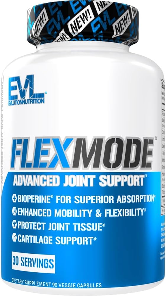 Evlutionの高吸収の共同サポート補足のFLEXMODEの接合箇所の補足GlucosamineのコンドロイチンMSMのボスウェリアおよびHyaluronicの酸を含む高度の接合箇所のビタミン- 30のサービング