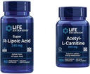 Life Extension Super R-Lipoic Acid 240mg and Acetyl-L-Carnitine 100 Capsules - Cellular Energy and Brain Health