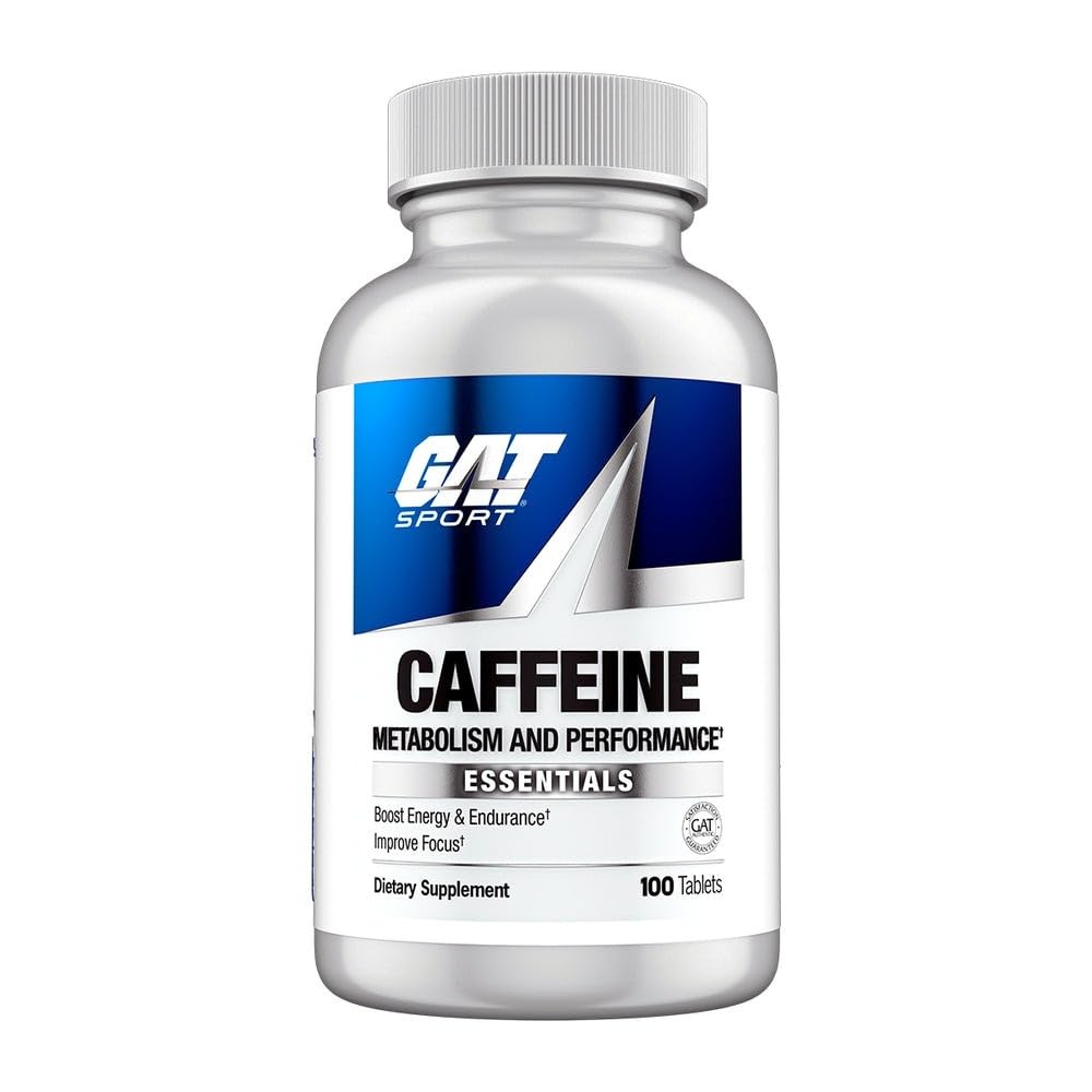 GATスポーツエッセンシャルカフェインメタリズムとパフォーマンス、100錠