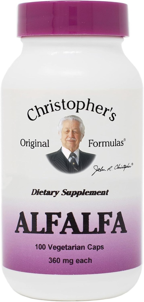 CHRISTOPHER'S ORIGINAL FORMULAS Single Herb Alfalfa 100 VEGIC