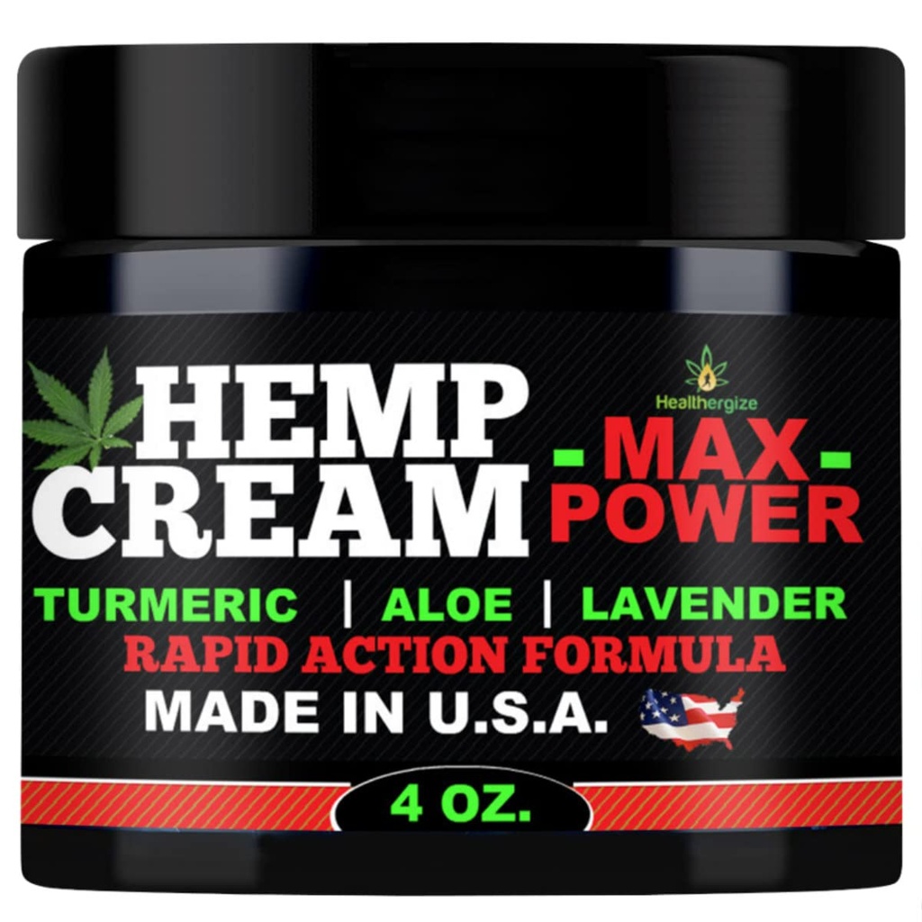 Hemp Cream-Natural Premium 品質 Hemp Oil-Instant Results-Premium Turemric-Made in USA-Lavender, Aloe, ドライスキン-4 Ounce