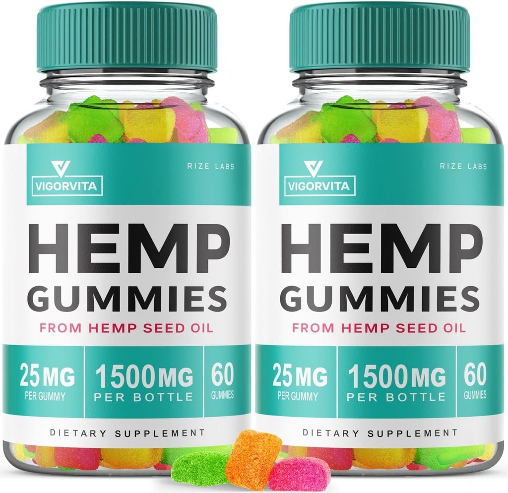 rize labs (パッケージ 2 VigorVita Gummies, 最大強度フォーミュラ, 余分な高度なGummy, プレミアムブレンドグミー レビュー グッドウェルビーイング, Gomitas (120 Gummies)