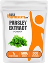 BulkSupplements.com Parsley Extract Powder - Parsley Supplement、Antioxidant Source、Herbal Supplement - Gluten Free、1g/サービング、500g(1.1ポンド)(パッケージ1)