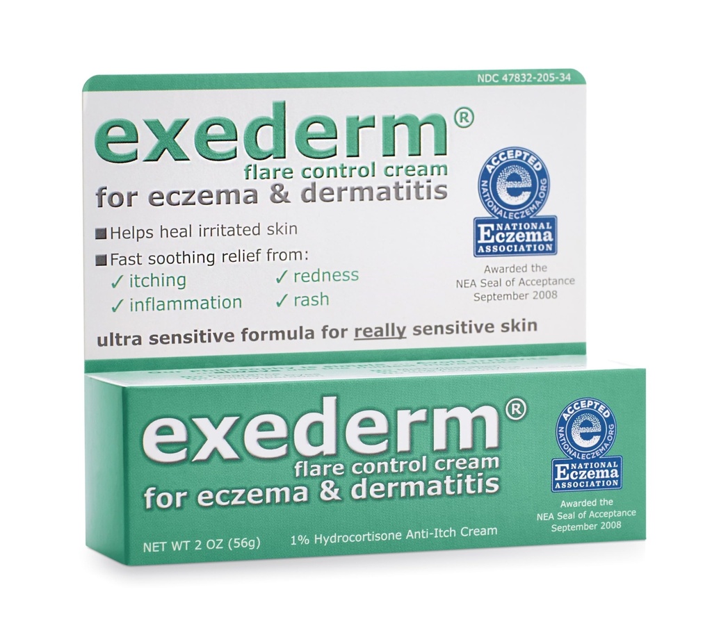 湿疹及び皮膚炎のためのExedermの火炎制御クリーム、2oz
