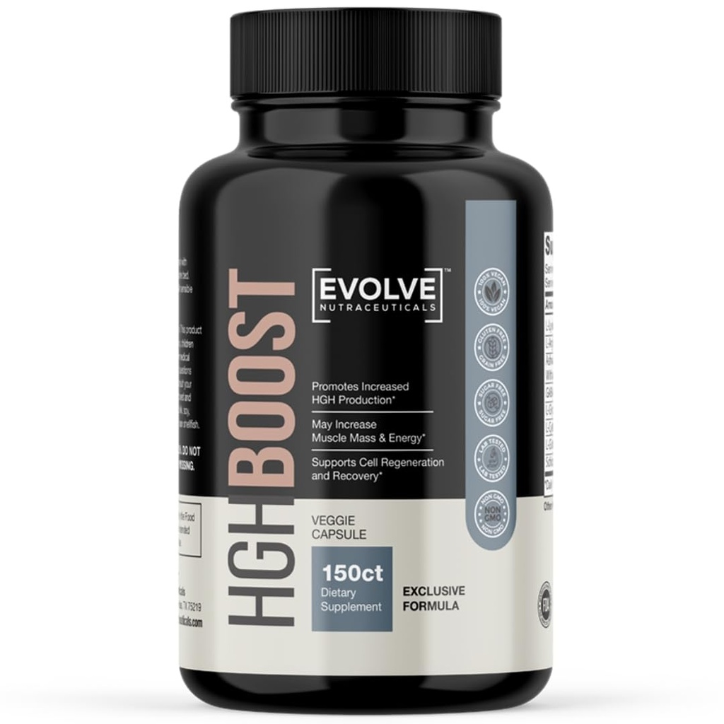 HGH ブースター 2X 強度 (150 カウント) アンチエイジング, スタミナとエネルギーの増加, 肌と髪を若返らせる, L ライン HCL, L アルギニン HCL