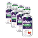 ZzzQuil、夜睡眠の援助の液体、アルコール及び人工的なダイス、50のmgのDiphenhydramine HCl、No1の睡眠の援助のブランド、落下睡眠の速い、非習慣の形成、なだめるベリー味、12のFLのOZ (4のパック)