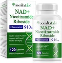 NADニコチンアミドリボシドレスベラトロール900mg - レスベラトロールのNADサプリメント | NAD+ アンチエイジング、セルラーエネルギー、DNA修復のためのサプリメント | 高吸収性NADニコチンアミドリボシド900