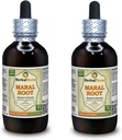 マルルルート(Rhaponticum Carthamoides)チンキ、有機乾燥Roots液体エキス(ブランド名:HerbalTerra、米国製)2x4 fl.oz(2x120 ml)
