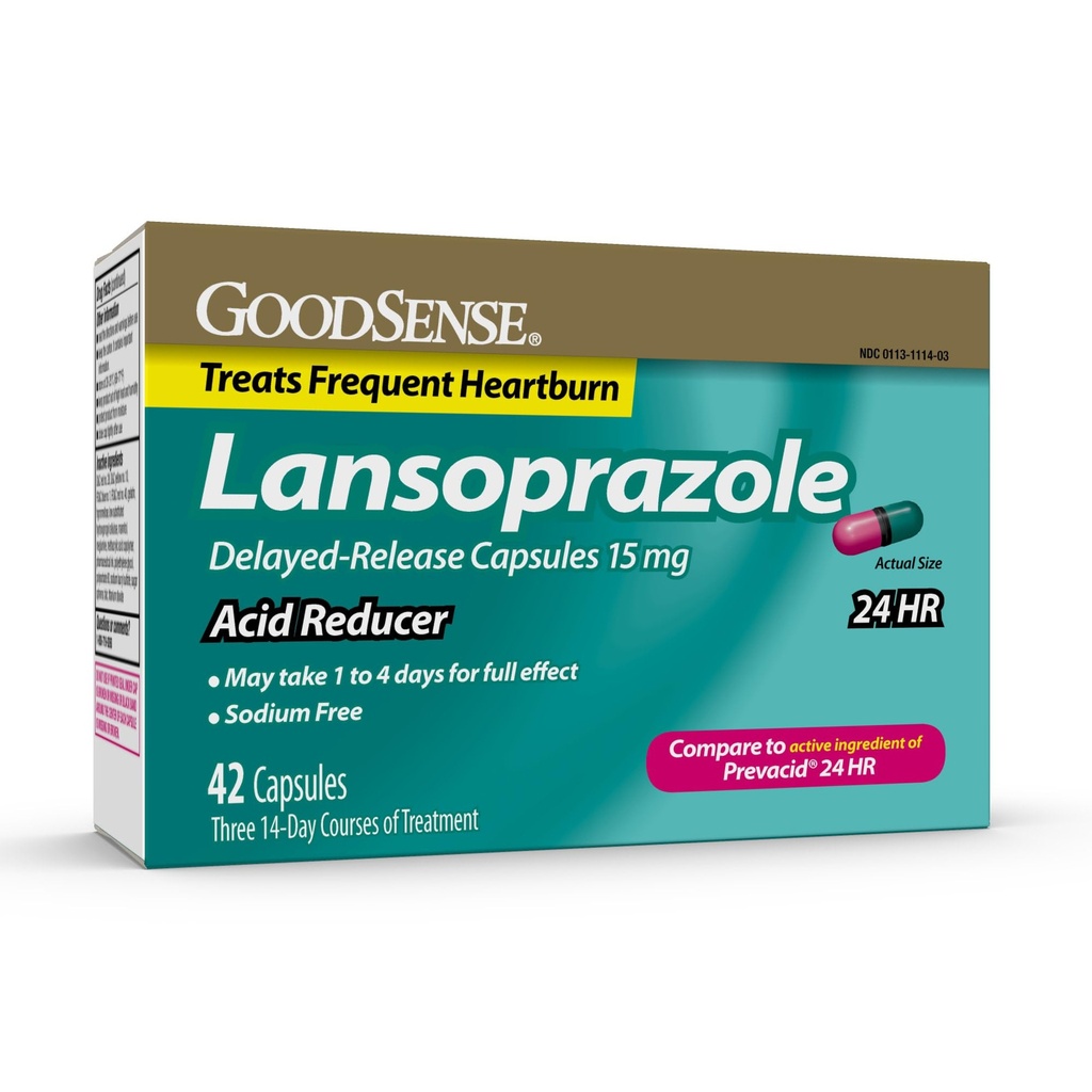 よい感覚の酸の減力剤Lansoprazoleは解放のカプセル、15のmg、42の計算を遅らせました