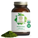 PURE SYNERGYオーガニック小麦グラスジュースパウダー | クロロフィル - リッチグリーンジュースパウダー | 生有機米小麦草 | エネルギー・アルカリバランス・消化サポート(5.3oz)