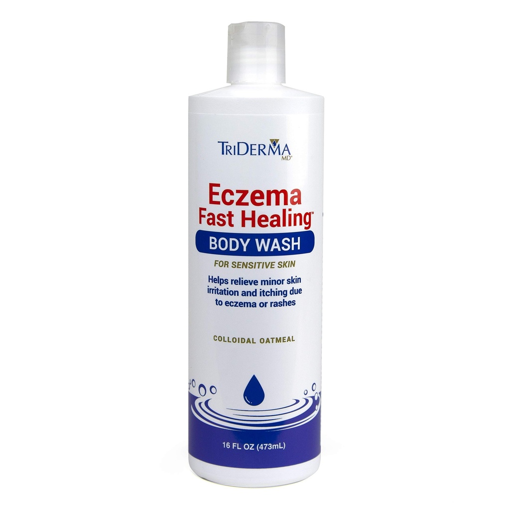 敏感な皮のためのTriDermaのEczemaの速い癒着ボディ洗浄16のOunces