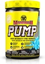 MAMMOTH PUMP – Pre Workout Powder, Superior Muscle Pumps, Increase Strength & Endurance, Explosive Power & Energy Supplement, Heightened Focus, Quick Recovery, Reduced Soreness (60 Serves, Blue