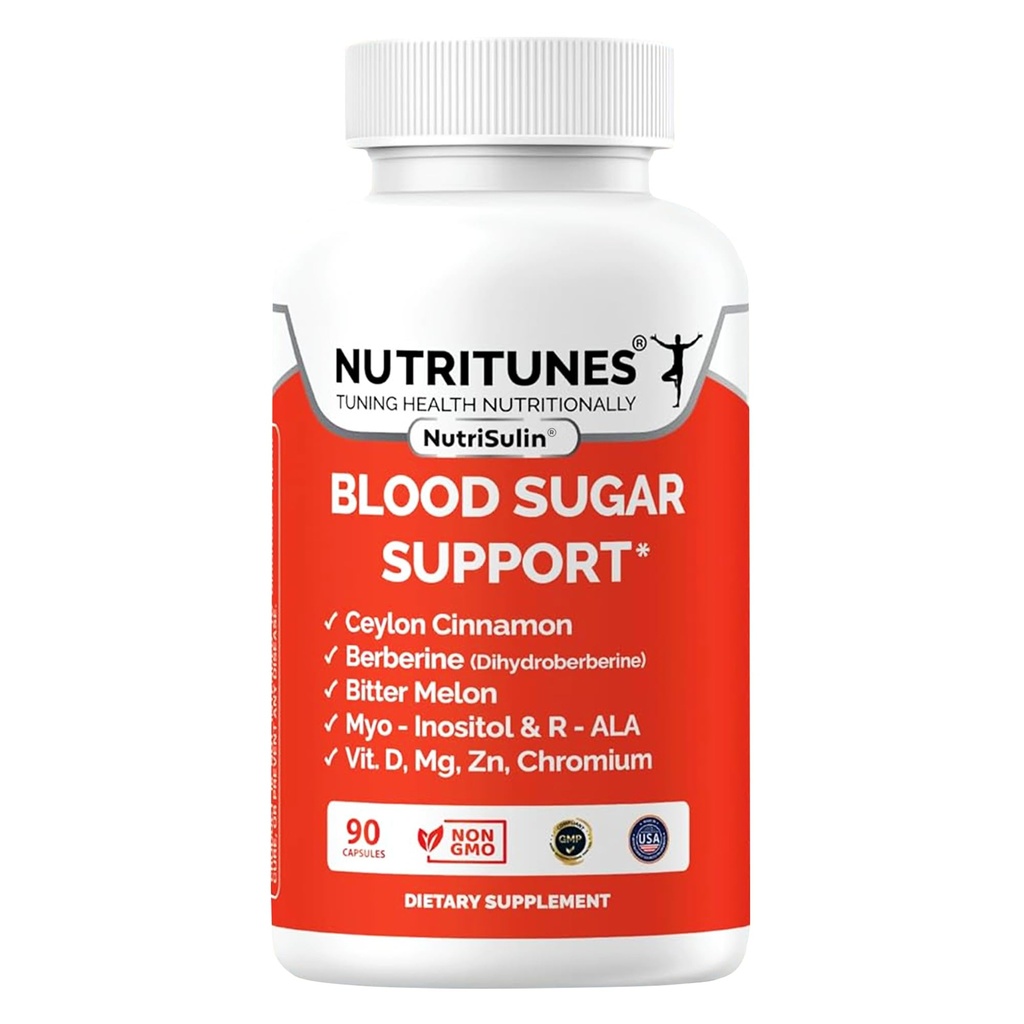 Berberine、Ceylon Cinnamon、Panax Ginseng及びクロムが付いている血糖の複合体–サポート健康な砂糖の代謝– 90 NutriSulinの補足のカプセル