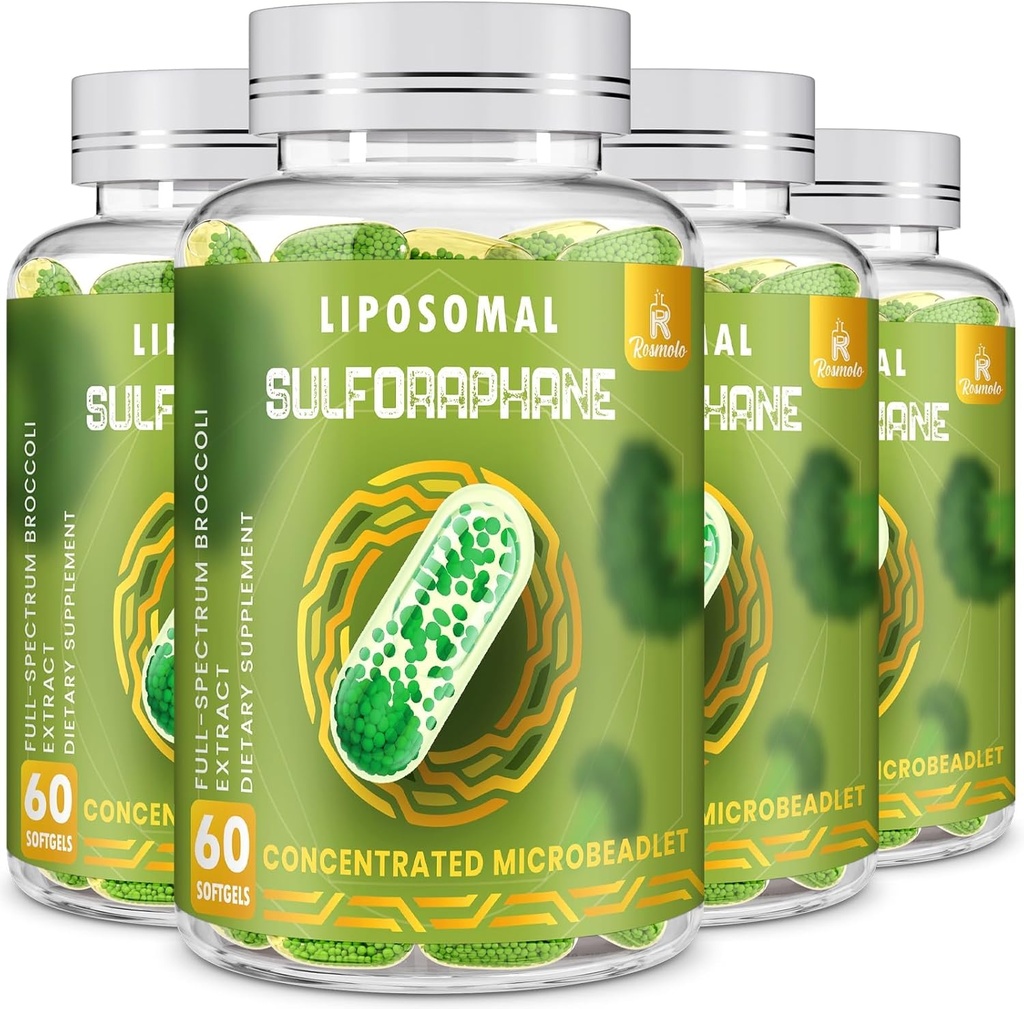 800のMGのLiposomal Sulforaphaneの最高の吸収及び効力、フル スペクトラムのBroccoliのエキス、酸化防止及び肝臓の補足、240のSoftgelsのための強力な二重配達