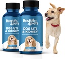 BestLife4Pets犬UTI腎臓サポート、自然尿路感染症治療、腎および膀胱制御サプリメント、ピル2パック使いやすい
