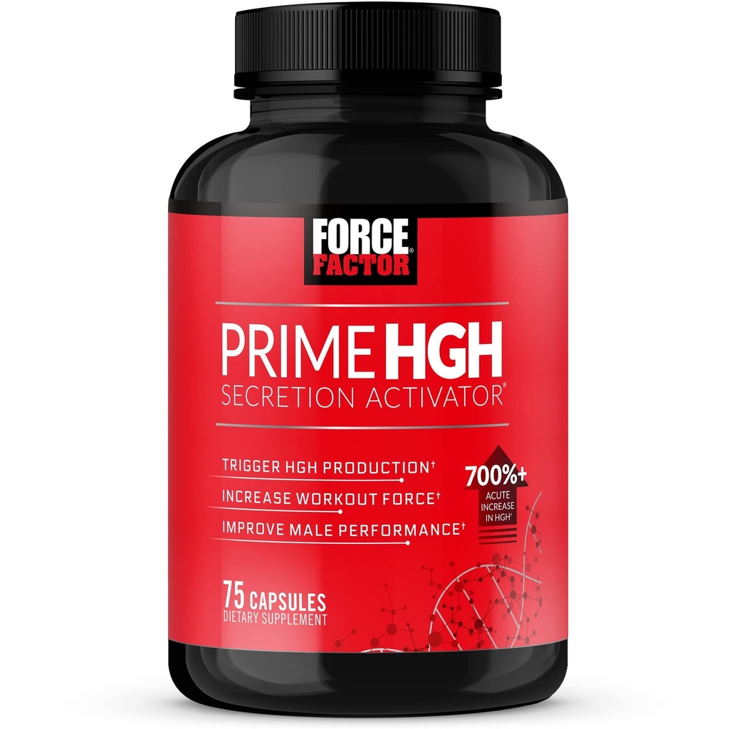 フォースファクタープライム HGH 分泌活性化剤, 臨床的にトリガー HGH の生産を助けるアルファサイズの男性のための HGH サプリメント, ワークアウトフォースを増加, パフォーマンスを向上, 75 カプセル