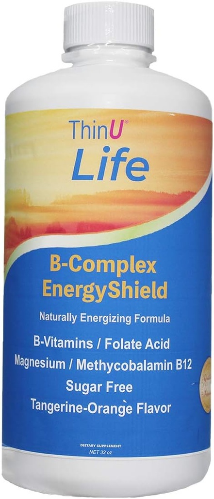 EnergyShieldの液体Bビタミン複合体、32のoz、あなたが必要とするすべてのBのビタミン、アンチストレス、免疫、免疫システムサポート、エネルギー、葉酸、ナイアシン、血液サポート