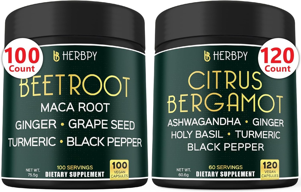 Bundle 6in1 Beet Root Capsules & 6in1 Citrus Bergamot Supplement