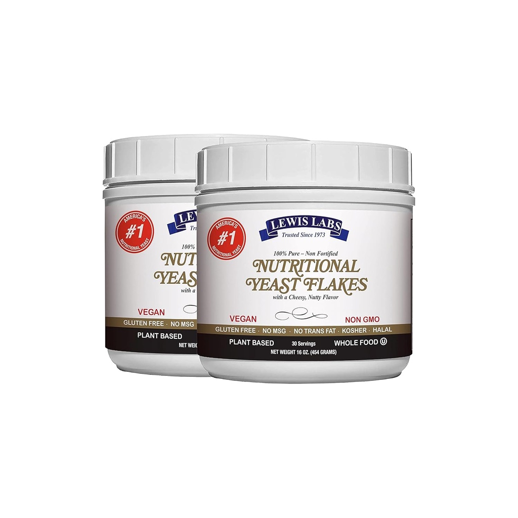 栄養酵母フレーク調味料, ビーガンチーズパウダー代替品のためのノック, 2 ポンド, 100% 純粋な非強化, 甘味付け - コーシャ, グルテンフリー, 非GMO, 植物ベースのタンパク質, 乳製品無料