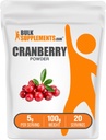 BulkSupplements.comクランベリーパウダー - 女性&男性のためのクランベリーサプリメント、エアドライクランベリー - 無添加&グルテンフリー、サービングあたり5g、100g(3.5オンス)(パッケージ1)