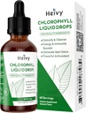Heivy Chlorophyll の液体の低下、液体の Chlorophyll の補足、内部消臭剤、放射状皮、デトックス、酸化防止、免疫サポート、グルテンフリー、自然な味付け - 2 FL OZ