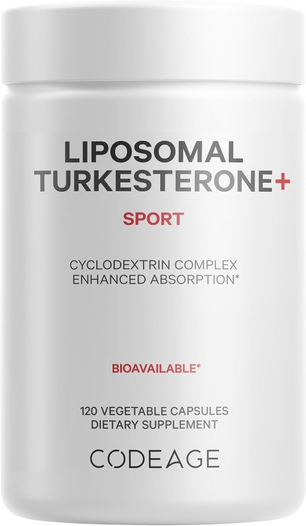 Codeage Turkesteroneの補足、4か月の供給、Hydroxypropyl-β-Cyclodextrin、Liposomal配達、スポーツ、プレ&ポストワークアウト、AjugaのTurkestanica、ビーガン、グルテンフリー、非GMO - 120カプセル