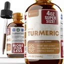 Rejuvica 健康活動的なターメリック 4oz XL の極度のサイズ - 高度の液体の補足のチンキ - Curcuma Longa のエキスの低下 - ターメリックの根だけ-自然にカークミンを占有する