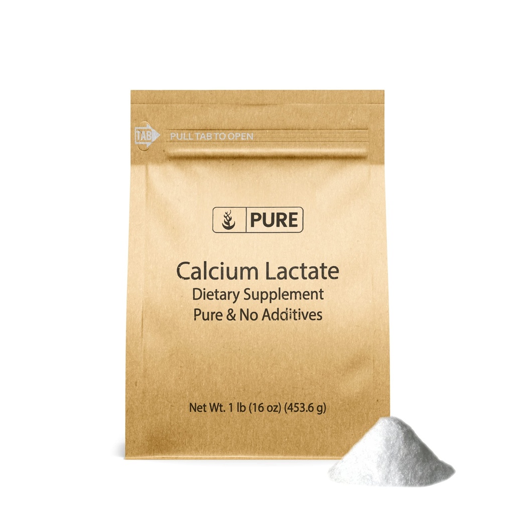 純粋な元の原料のカルシウム乳酸塩(1lb)カルシウム補足、電解物、非GMO