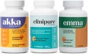 Emma Gut Health & Elimipure Gut Cleanse & Akka Liver Cleanse – ダイジェストバランス、レギュレーション&メタボリズムサポートのための3-in-1デトックスバンドル