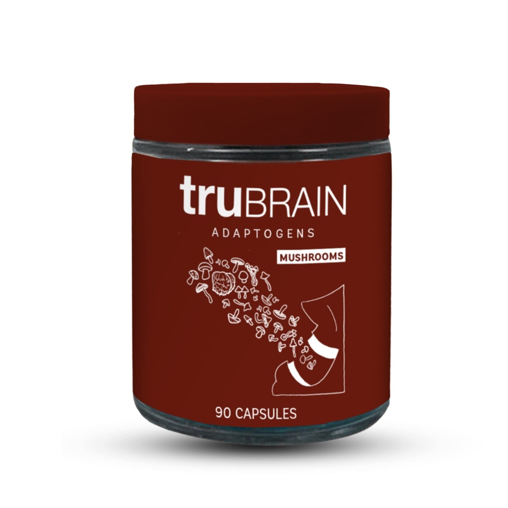 TruBrainの向知性カプセル-焦点、エネルギー、明度。 迅速な吸収能のカプセル | 脳ブースター | 記憶の浸透 | 破壊の阻止 (キノコ)