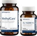 メタジェニックスバンドル - D3 10,000 + K & MethylCare - 免疫サポートのためのD3の60 Softgels、骨の健康&心の健康* - Homocysteine代謝とメチル化のためのメチルケアの120カプセル*
