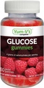 YUM-V'S Glucose Gummies – Fast Acting Glucose Chewable Gummies – Great Tasting – Gluten Free, Vegan, Non-GMO – Berry Natural Flavor – 60 Chewable Gummy for Adults & Kids