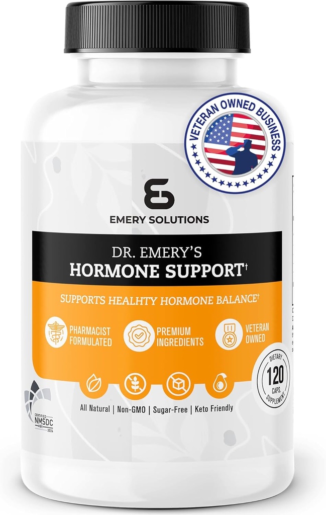 DR. 女性のためのEMERY'Sのホルモン サポート補足、ホルモンのバランスのビタミン- Multivitamin、自然な精油のビタミン、亜鉛、Bのビタミン、マグネシウム- 120の帽子