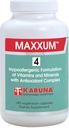 カルナMAXXUM 4 180 ベジタリアンカプセル | マルチビタミンとミネラルサプリメント, ルテイン, ゼアキサンチン, リコピン, アルファカロテンとクリプトキサンチン, シトラスBioflavonoid,1:1 カルシウム/マグネシウム
