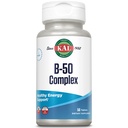 KAL B 50コンプレックス, エネルギーのためのBコンプレックスビタミン, 代謝, 赤血球合成と免疫サポート, ビタミンB12と, B6, 葉酸や他のビタミン, ビーガン, 50 サービング, 50 錠
