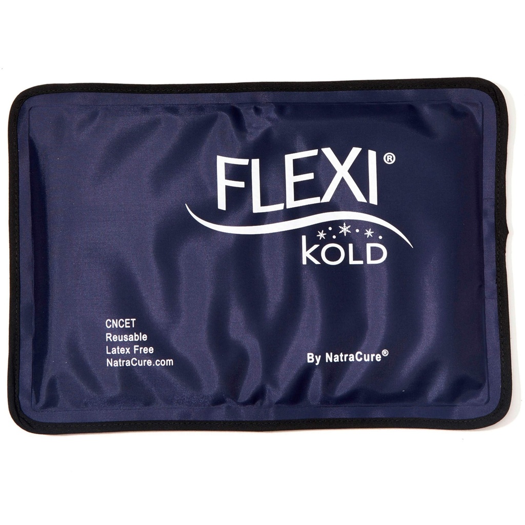 FlexiKoldのゲルの傷害のための柔らかい適用範囲が広いアイス パック-再使用可能なフリーザーのコールド パック、顔、肩、ヒップ、足、腕、足の傷害のための冷たい圧縮及び冷却のゲル パッド-媒体- 7.5" x 11.5」