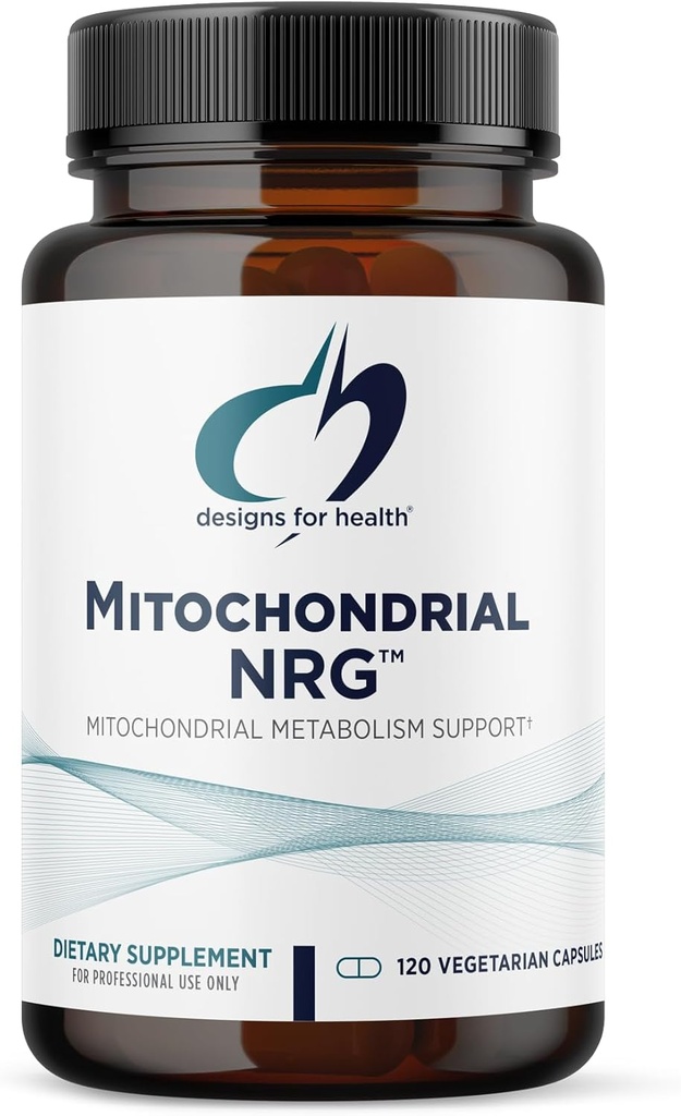 健康のためのデザイン Mitochondrial NRG - 細胞の死亡率をサポート + 代謝 - アルファリポ酸とミトコンドリアエネルギーサプリメント, トランスレスベラトロール + クルクミンパウダー (120 ビーガンカプセル)