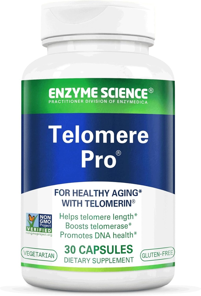 Enzyme Science Telomere Pro | 細胞の健康、エネルギー生産、健康な老化を支えて下さい | ビタミンD3、RhodiolaおよびAstragalusと公式 | 自然なテロマーゼの補足、30のサービング