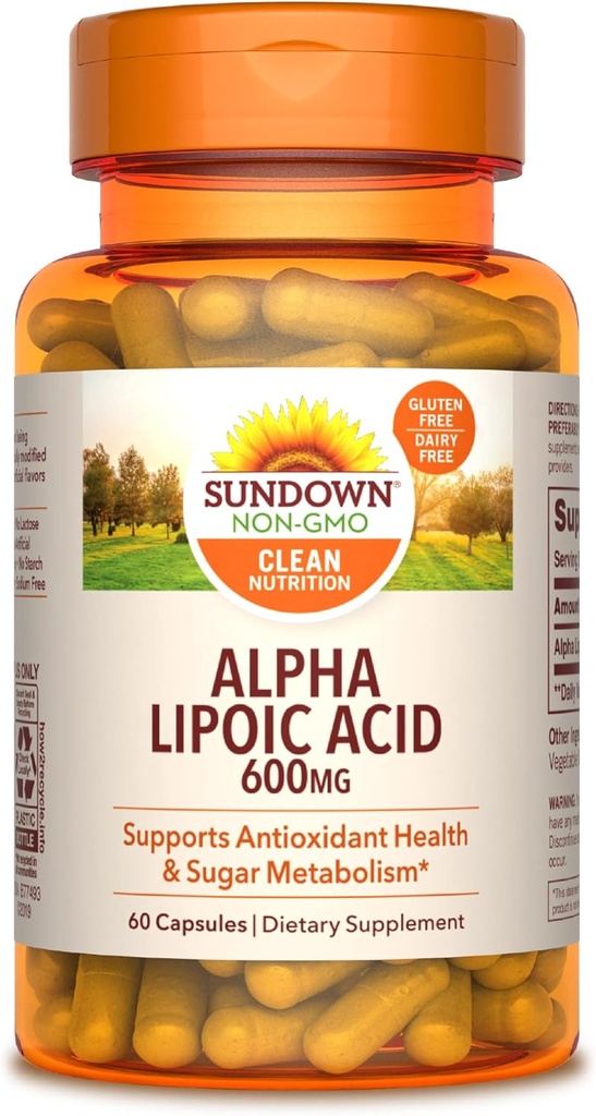 SundownのアルファLipoicの酸600mgm、60の計算