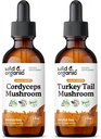 ワイルド&オーガニックコルディセプソッシュマッシュルーム2 fl oz&トルコテールマッシュルーム2 fl oz