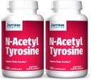 JarrowフォーミュラN-アセチルチロシン350mg - 120カプセル、2のパック - サポート脳機能 - アミノ酸代謝のためのビタミンB6が含まれています - 240 Totalサービング