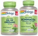 Oregano SoftgelsとEchinacea、VIT C&亜鉛免疫サポートサプリメント - OreganoオイルとEchinaceaカプセルw /ビタミンC 500mgプラスBioflavonoid、ビーガン、60日保証、120ct / 180ct